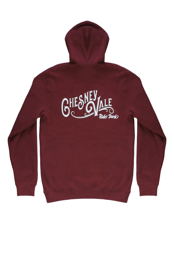 HOODIE - VINTAGE LOGO BURGUNDY